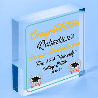 Graduation Gift For Him For Her Hanging Plaque Daughter Son Graduation Uni Gift