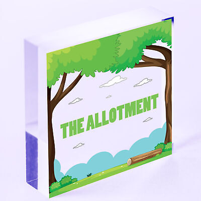 The Allotment Garden Sign Outdoor Shed Plaque Dad Grandad Grandma Birthday Gift