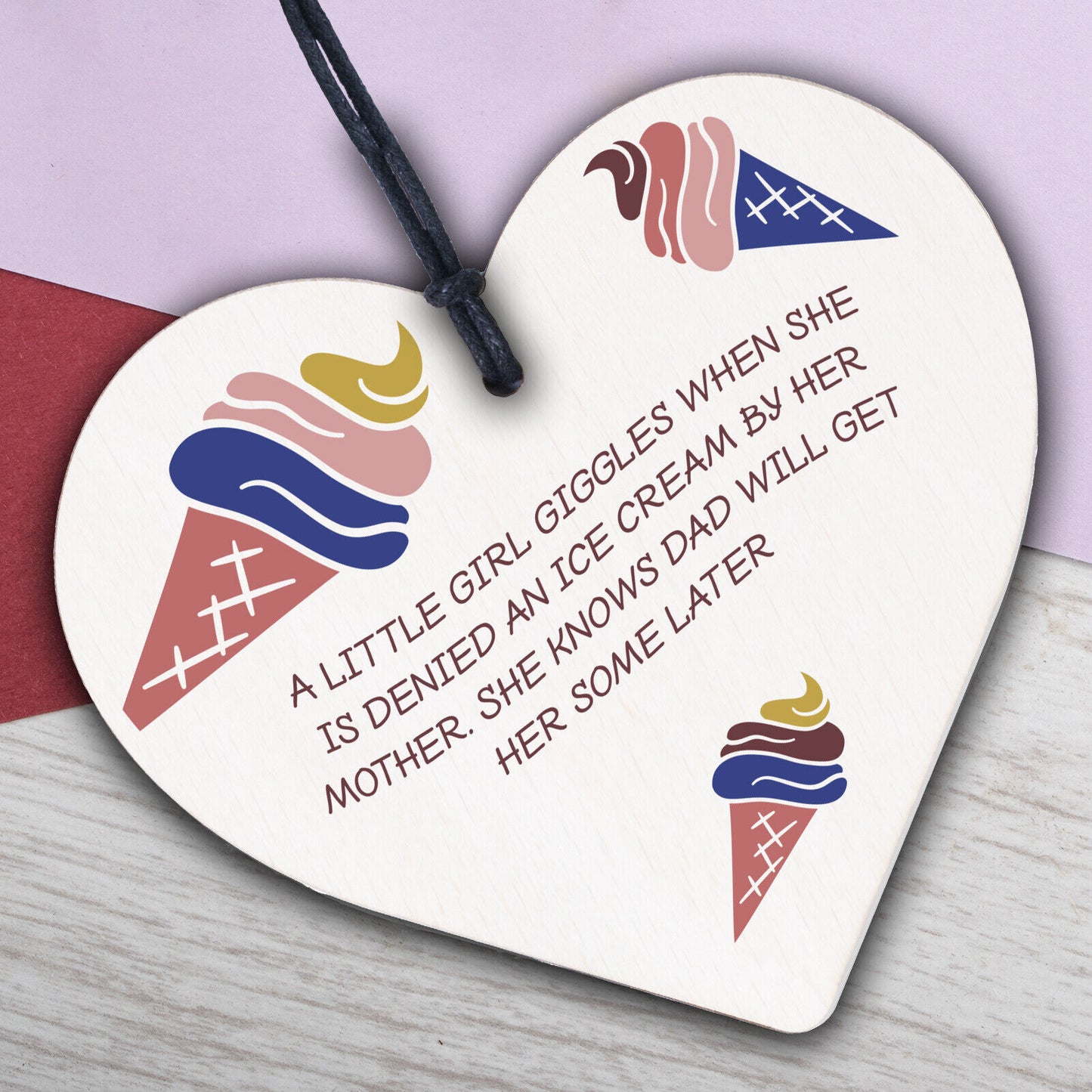 Father And Daughter Gifts Handmade Heart Father Gifts From Daughter Keepsake