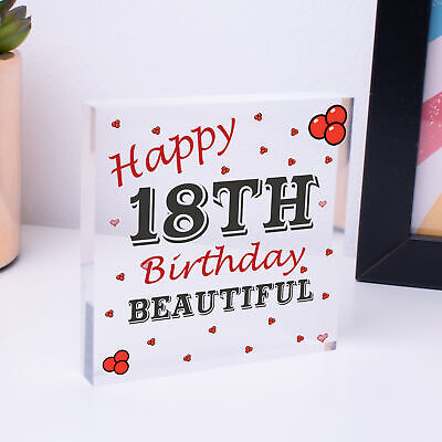 18th Birthday Card Decorations Heart 18th Daughter GIFTS Best Friend Sister GIFT