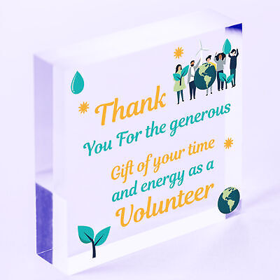 Thank You Gift For Volunteer Colleague Wooden Heart Plaque Friendship Keepsake