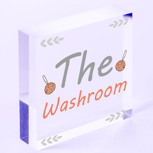 The Washroom Shabby Chic Novelty Bathroom Toilet Signs And Plaques Wall Decor