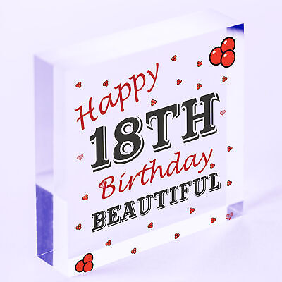 18th Birthday Card Decorations Heart 18th Daughter GIFTS Best Friend Sister GIFT