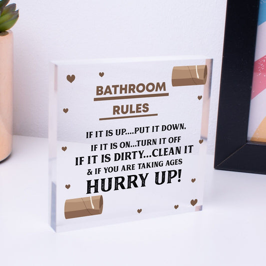 Nautical Bathroom Sign Funny Quirky Toilet Loo Door Wall Shabby Chic Plaque Gift