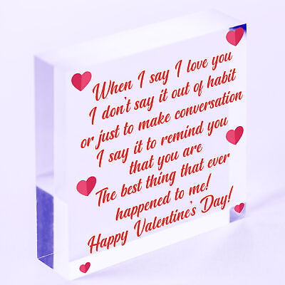 Sweet Valentines Day Card Quote Card For Him Her Boyfriend Girlfriend Husband