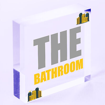 THE BATHROOM Sign Nautical Theme Toilet Loo Bathroom Sign Beach Theme