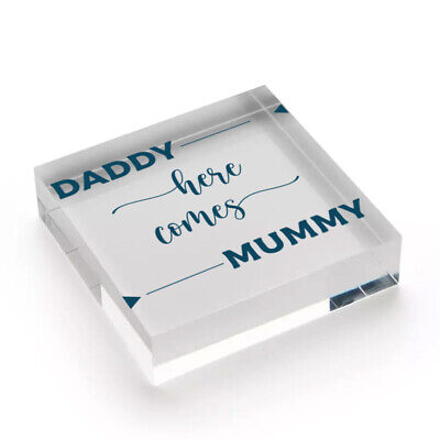 Page Boy Gift Wedding Sign Daddy Here Comes Mummy Funny Wedding Gift