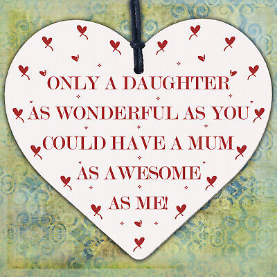 Daughter Gifts From Mum Wood Engraved Keyring Funny Birthday Gift For Daughter