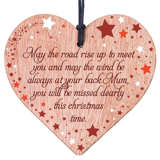 Memorial Christmas Message Heart Plaque Special Year Missing You Xmas Holidays