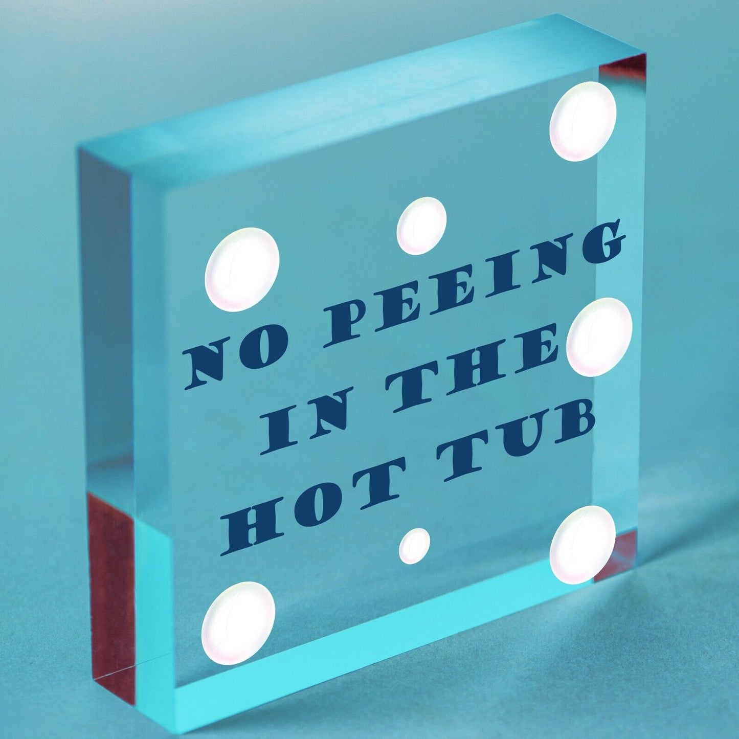 Funny Hot Tub Sign No Peeing Sign Hot Tub Accessories Hanging Garden Sign