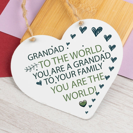 Best Dad Heart FATHERS DAY Gifts For Him Daughter Son Grandad Birthday Presents