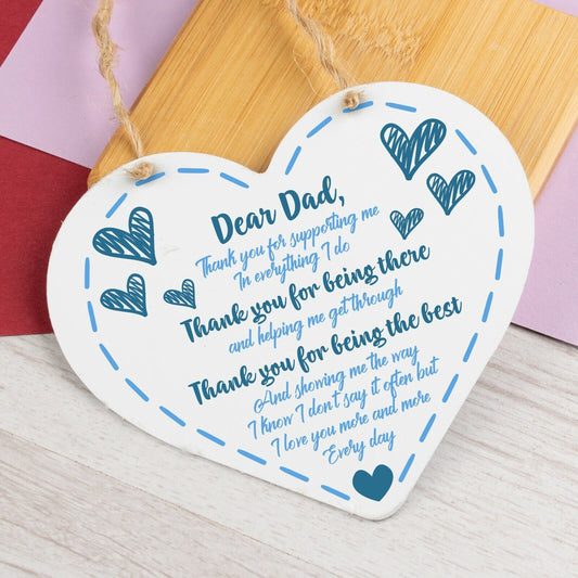 Fathers Day Gift For New Daddy Wooden Heart Daddy To Be Gift New Baby Keepsake