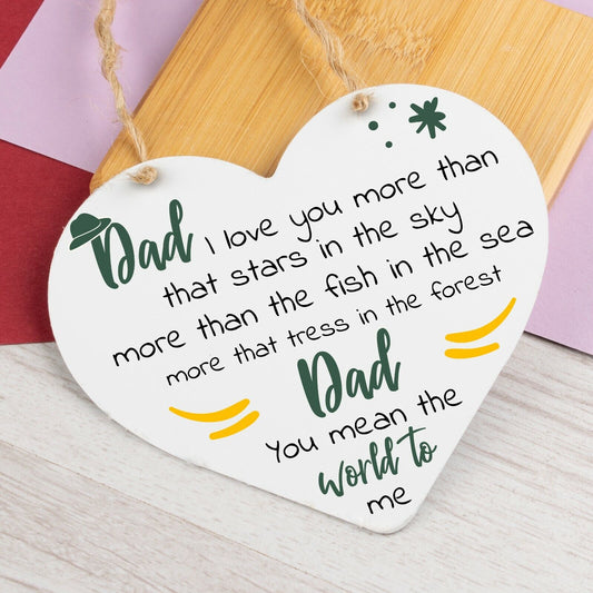 Stepdad Gift Poem Wood Heart Fathers Day Birthday Gift For Stepdad Thank You
