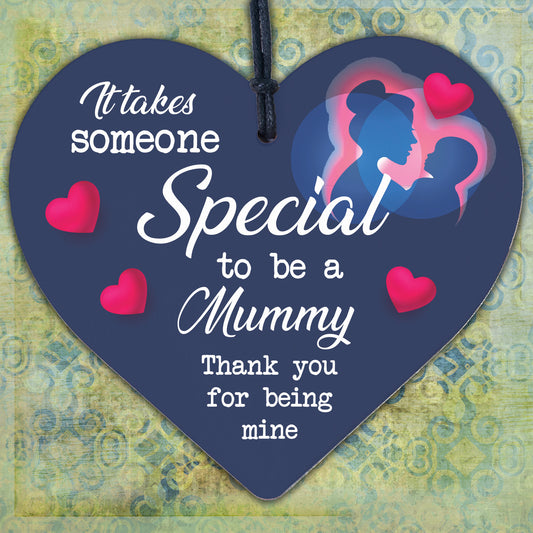 Mummy Birthday Mothers Day Gifts Wooden Heart Gift For Mum From Daughter