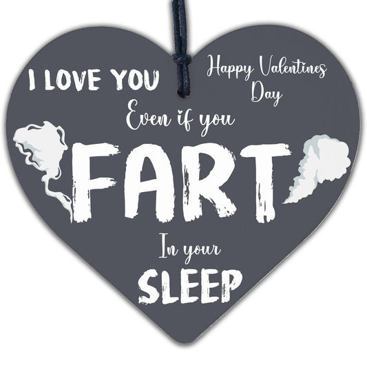 Funny Rude Valentines Gift For Him Her Heart FART Husband Wife Boyfriend Gift