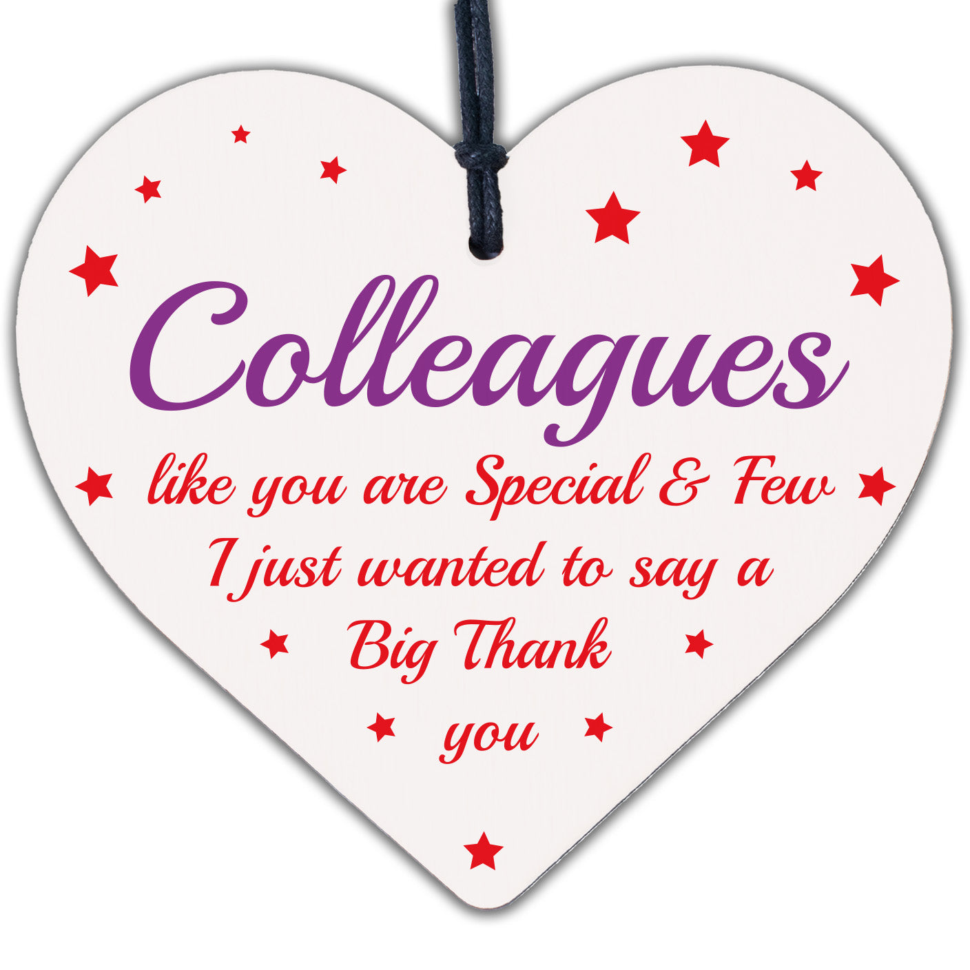 Gift For Colleague Wooden Heart Colleague Birthday Leaving Gift Friendship Gift
