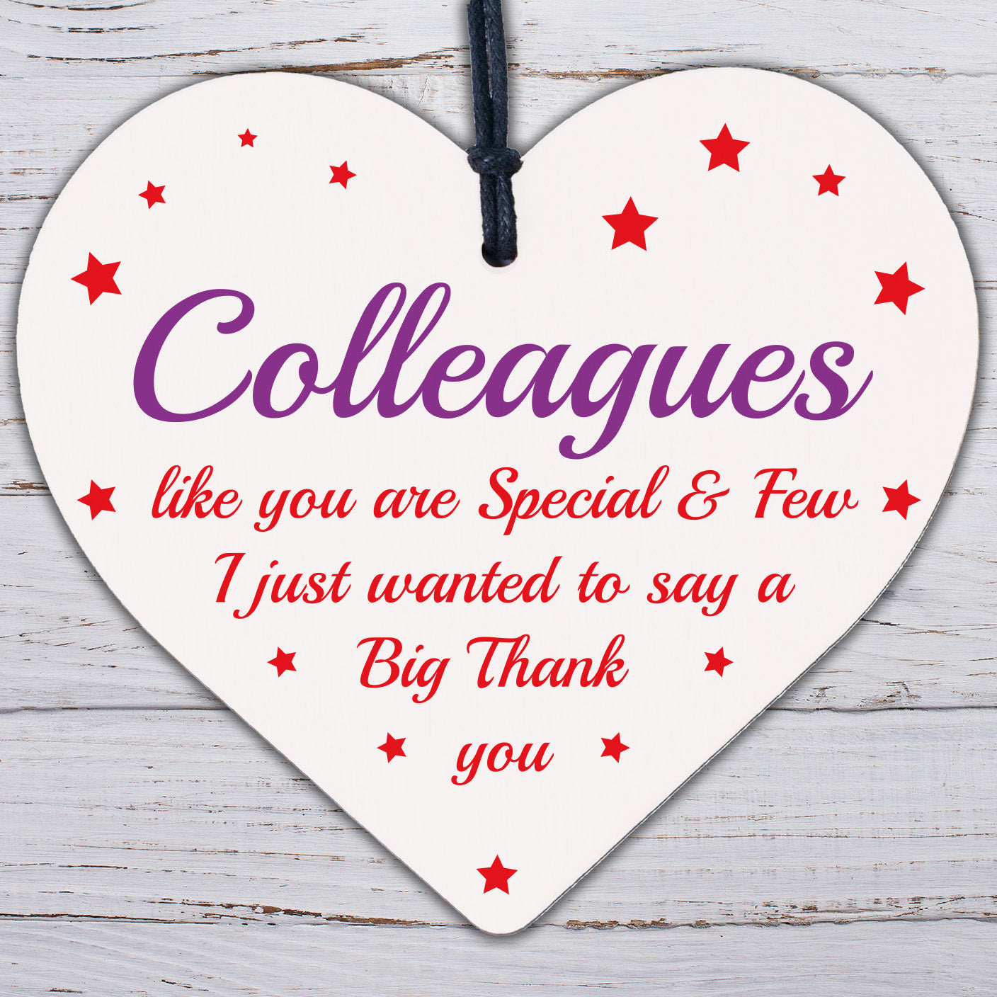 Gift For Colleague Wooden Heart Colleague Birthday Leaving Gift Friendship Gift