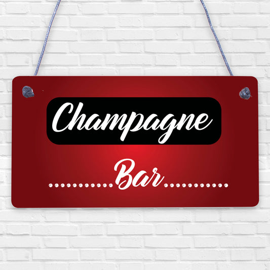 Champagne Bar Hanging Signs Gin &amp; Tonic Pub BBQ Party Alcohol Friendship Gifts