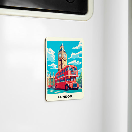 Charming Souvenir Magnets - Celebrate England Memories - London Bus Big Ben