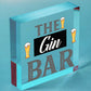 Drink Gin Bar Funny Alcohol Gift Man Cave Home Bar Hanging Plaque Pub Sign Gifts