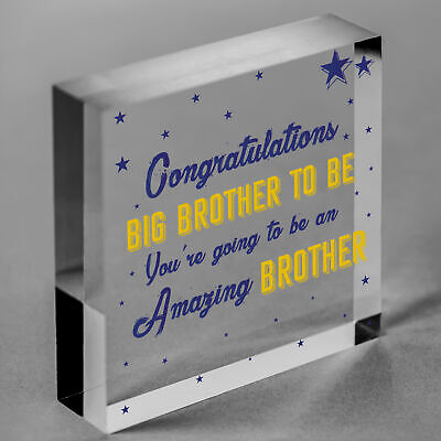 Big Brother To Be Gifts Wooden Heart Congratulations Pregnancy Announcement