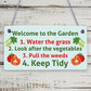 Garden Sign Welcome Plaque Shed Summer House Sign Gardening Nan Mum Gift