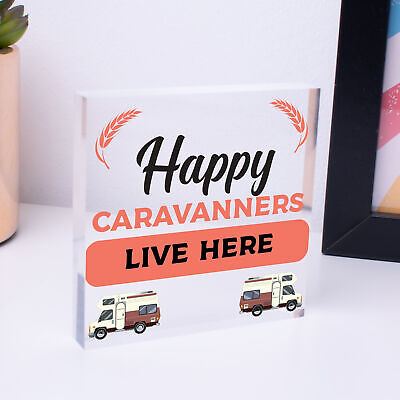 Caravan Sign Engraved Novelty Campervan Sign Caravan Lover Gift Birthday