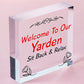 Yarden Sign For Outdoor Welcome Sign For Garden Summerhouse Home Gift