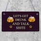 Funny Alcohol Sign Man Cave Home Bar Pub Hanging Plaque Vodka Gin Beer Christmas