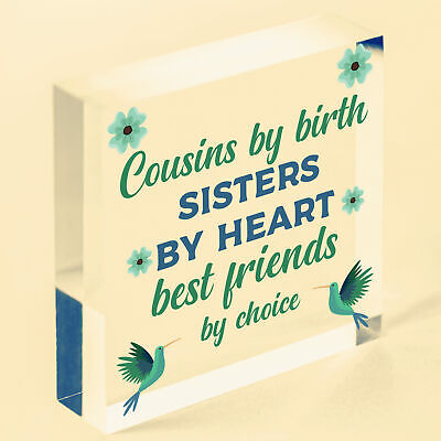 Cousin Keepsake Best Friend Sister Gift For Christmas Birthday Family Love Sign