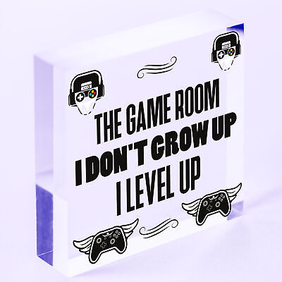 Game Room Gamer Gaming Bedroom Door Sign Novelty Christmas Gift Brother Son Dad