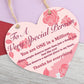 Special Thank You Gift Heart Hanging Sign Teacher Friend Gifts Keepsake