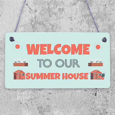 The Summer House Garden Sign Novelty Garden Shed Home Decor Gift For Garden