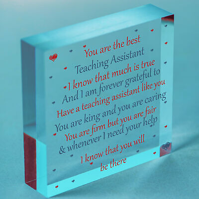 Teacher Teaching Assistant Gifts School Nursery Pre School Leaving Thank You