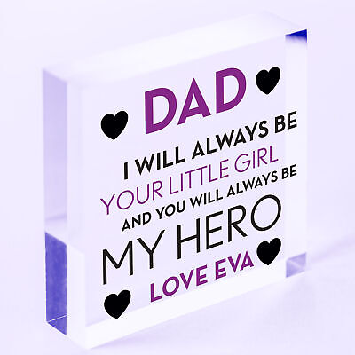 Personalised Father and Daughter Daddy and Daughter Christmas Little Girl Gift