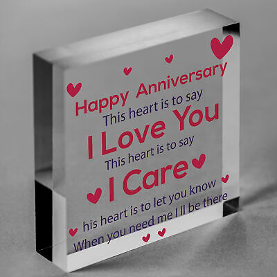 Anniversary Gift For Her Anniversary Gifts For Him Wood Heart Anniversary Cards