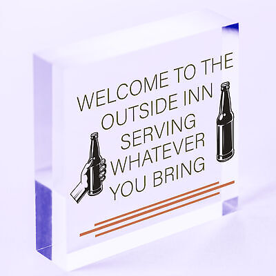 Outside Inn Bar Signs For Outdoor Hanging Wall Door Plaque Man Cave Alcohol Gift