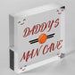 Dad Daddy's Man Cave Signs Football Shed Sign Door Wall Plaque Grandad Sign Gift