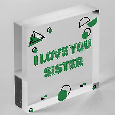 Silver Heart Tin Sister Gift Christmas Birthday Present To Say I Love You