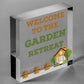 Garden Retreat Sign Engraved Garden Shed Summer House Sign Gift For Her