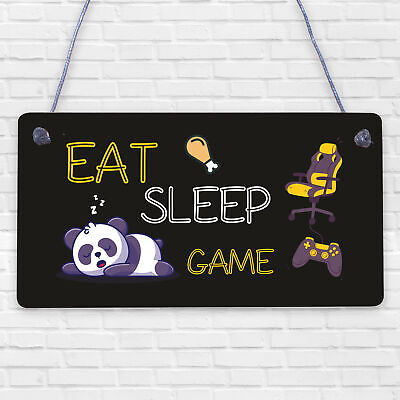 Gaming Gifts Eat Sleep Game Novelty Gamer Son Gifts Gaming Bedroom Accessories