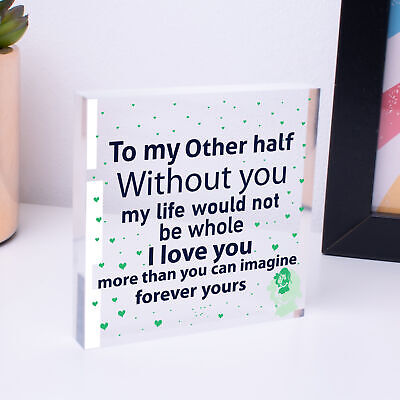 I Love You Keepsake Gift Husband Wife Valentines Day Gift For Him Her