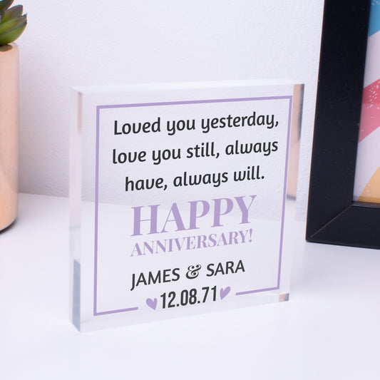 40th Wedding Personalised Anniversary Gifts Ruby Wedding Anniversary 40 Years