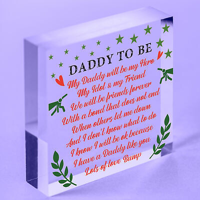 Best Daddy Gifts Heart Daddy To Be Birthday Cards Baby Shower Gifts From Bump