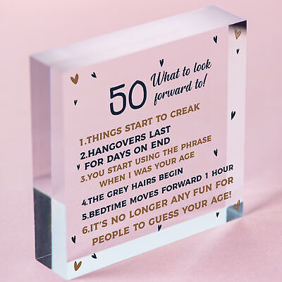 50th Birthday Gift Present 50 Birthday Gift For Men Women Funny Fifty Decoration