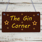 Gin Corner Gin Signs And Plaques Bar Pub Man Cave Accessories Noveltly Gin Gifts