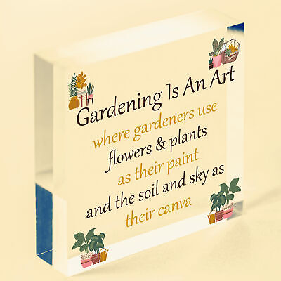 Gardening Art Novelty Hanging Plaques SummerHouse Signs Garden Shed Friend Gifts