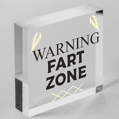 WARNING FART ZONE Funny Man Cave Sign Gaming Gift For Men Him Boys Bedroom Sign