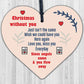 Memorial Christmas Tree Decoration For Mum Dad Nan Grandad Wooden Hanging Heart