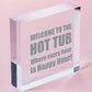 Novelty Hot Tub Sign Hanging Garden Sign Alcohol Sign Gift For Family New Home